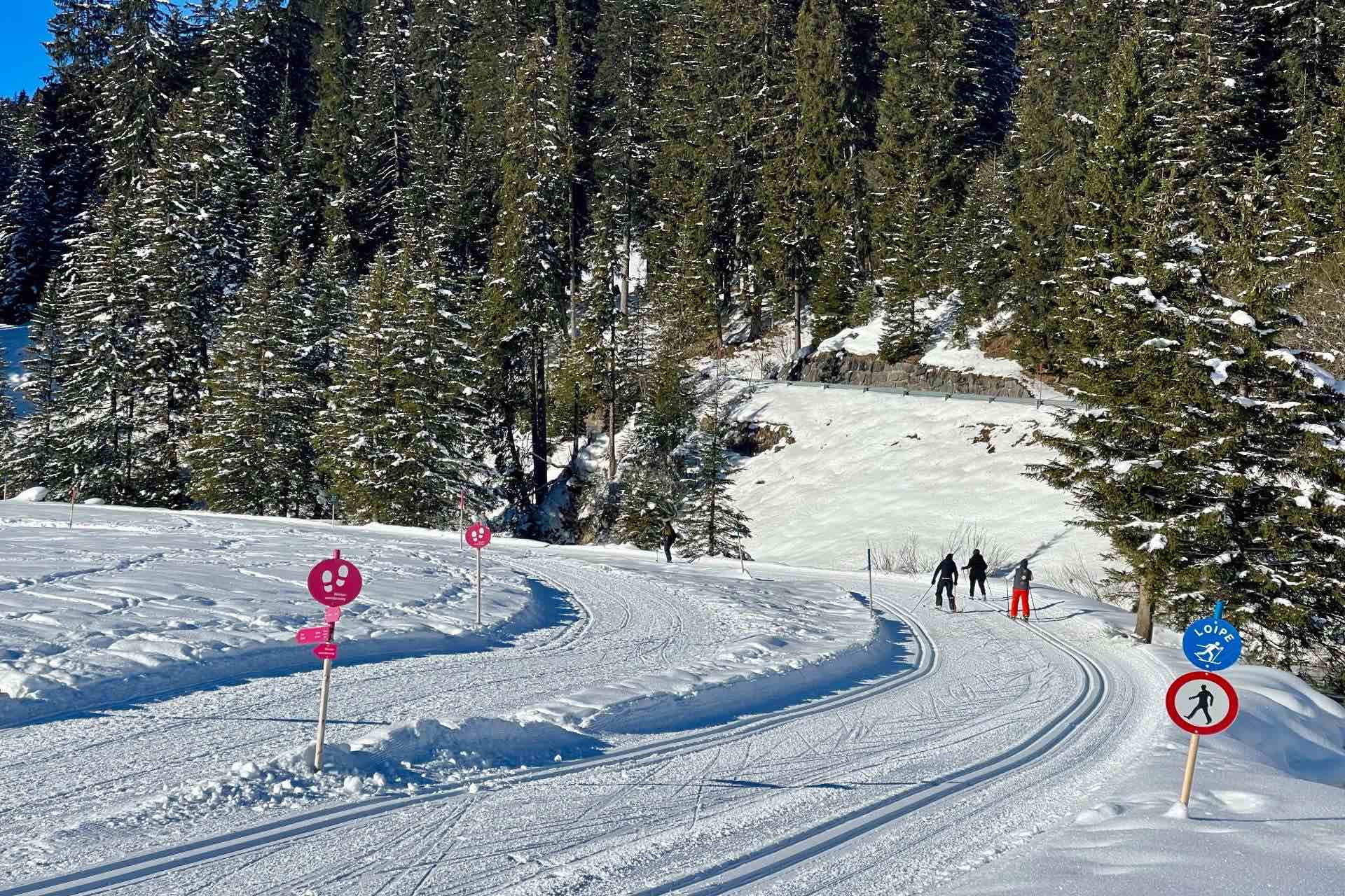 Langlaufen in Lech am Arlberg in Österreich