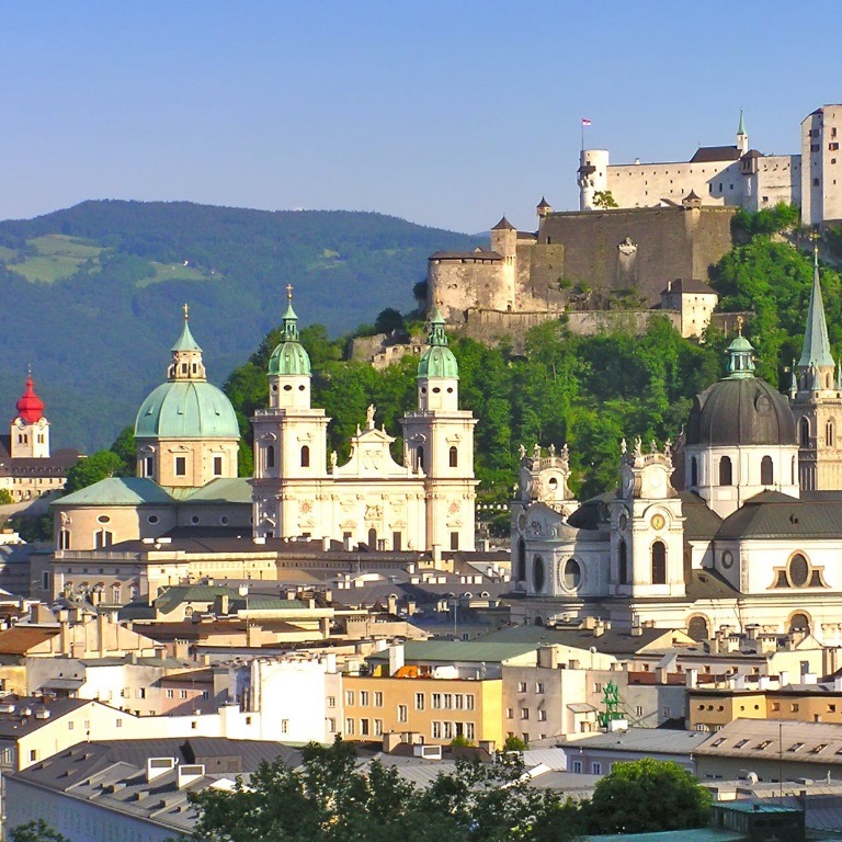 Salzburg Mozartstadt im Salzburger Land in Österreich